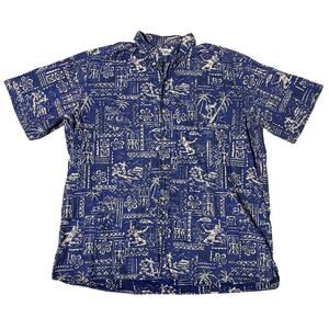 Reyn Spooner Hawaiian Short Sleeve Button Down Casual Up Men’s Size 3XL- READ